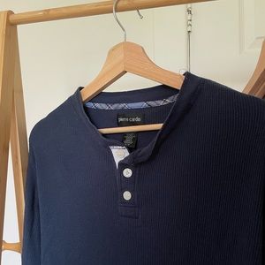 Pierre Cardin Navy Blue Long Sleeve Shirt